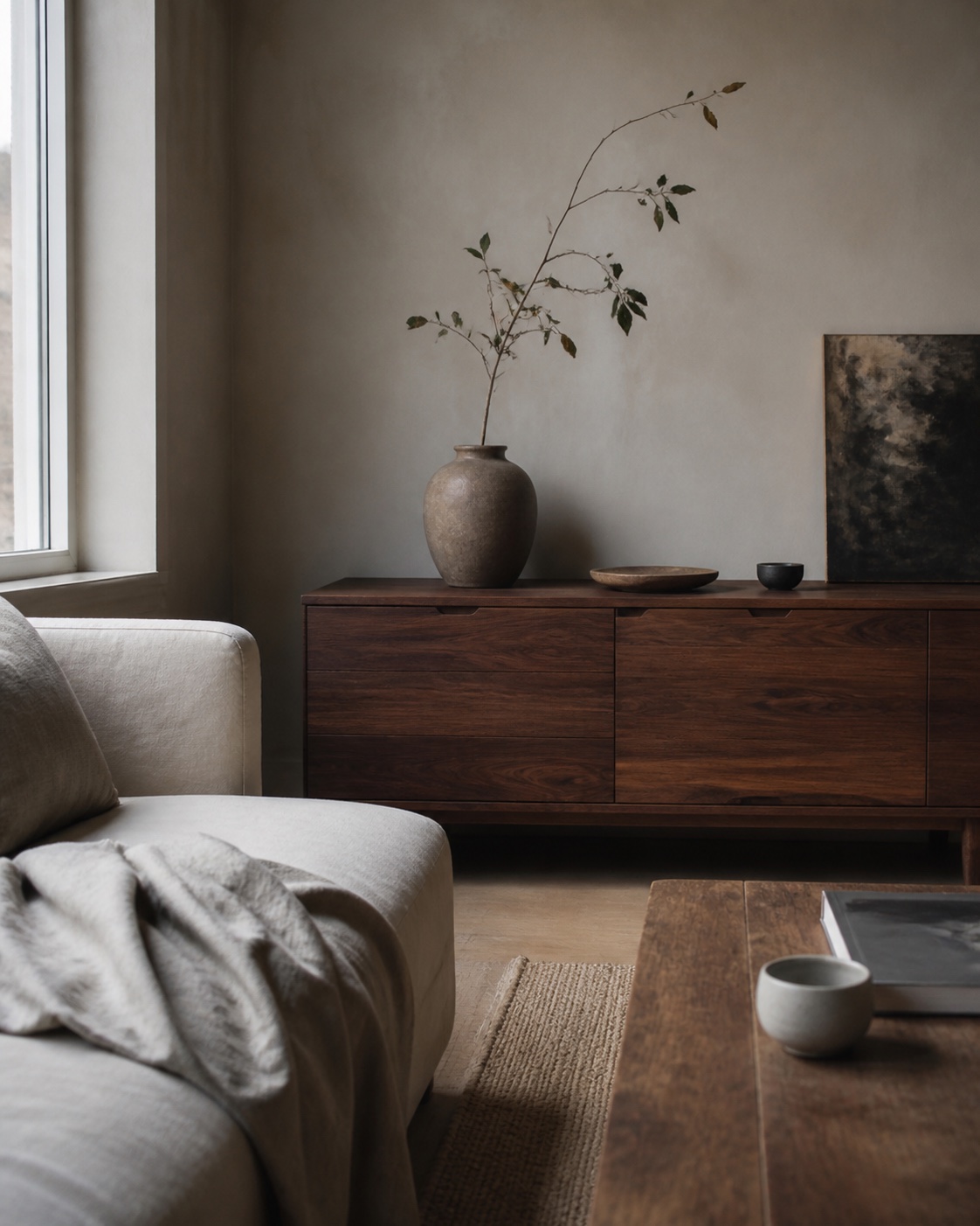 Créer un intérieur calme avec peu de choses